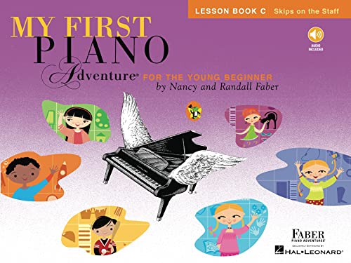 My First Piano Adventure Lesson: Book C: Noten, Lehrbuch, CD für Klavier: Lesson Book C Skips on the Staff von Faber Piano Adventures